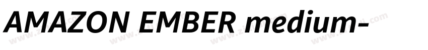 AMAZON EMBER medium字体转换